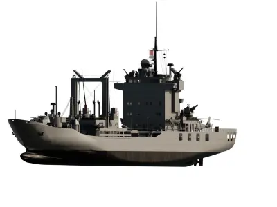Support boat 3D model