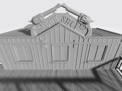 Wild west gun shop 3D print model