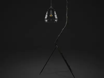 Holly Hunt Roman Ring Floor Lamp 3D model