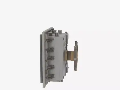 Professional 3D Heavy Duty Steel Precision Security Vault Door 3D model