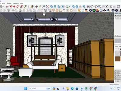 bedroom model  3D model purchase