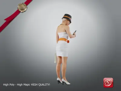 Casual Female A CC 21 30 005 3D model