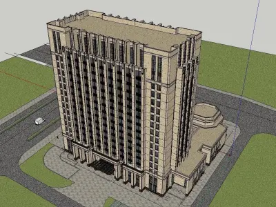 vacation spot-Resort-Fashion Leisure Hotel-0258 3D model