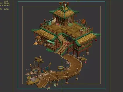 City - Dock 3D model