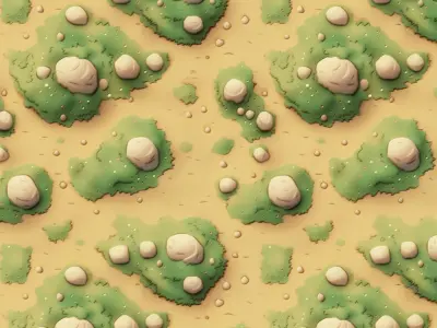 Stylized Ground Seamless Texture Texture 23