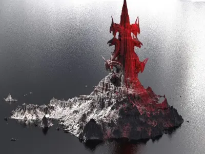 Hades Deep sea Kraken Watchtower 3D model