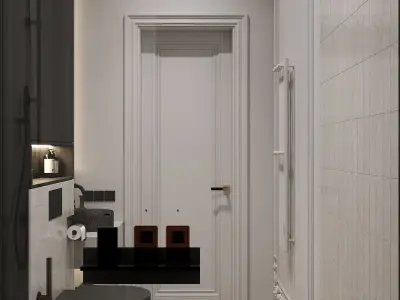 Bathroom Low-poly 3D model