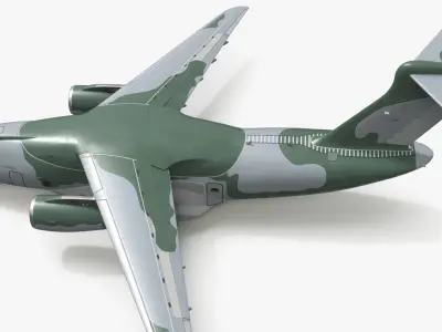  Embraer Millennium C 390 Military Aircraft Camo Simplified 