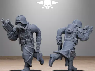 GrimGuard Shovel Trenches 3D print model