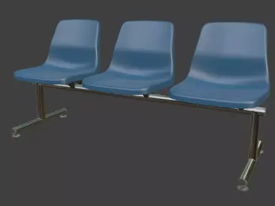 Waiting Bench 3D model