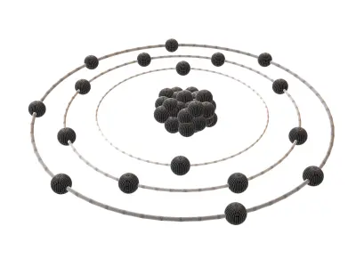 Chlorine Chemical Element v1 003 Low-poly 3D model