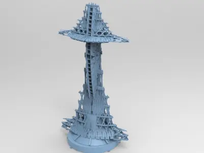 Dune Machine scorpion tail exteriors 3D model