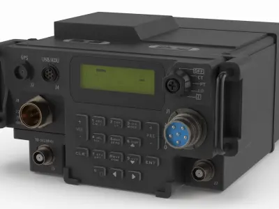  Portable Tactical Transceiver with Circular Polarized Antenna 