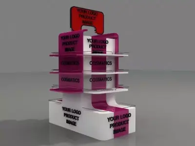cosmetics stand 3D model