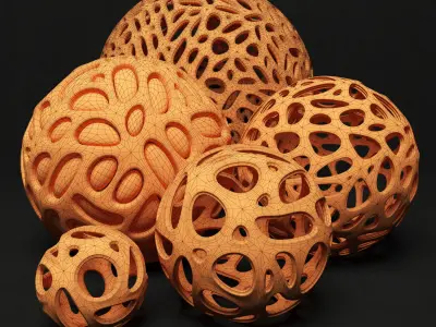 Bionics cage sphere 3D model