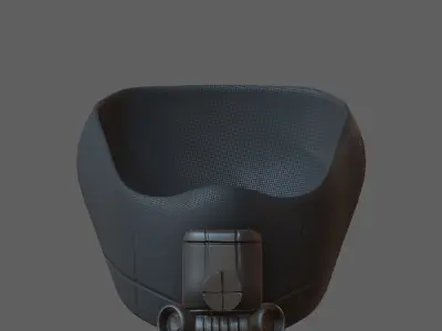 Gas mask helmet 3d model scifi Low-poly  Low-poly 3D model