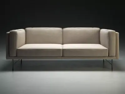 Bank Sofa 2 Seater 3D model