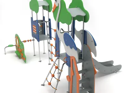 Playground Stork 3D model 3D model