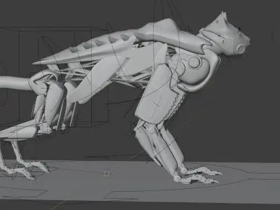 Sci-Fi cat 3D model