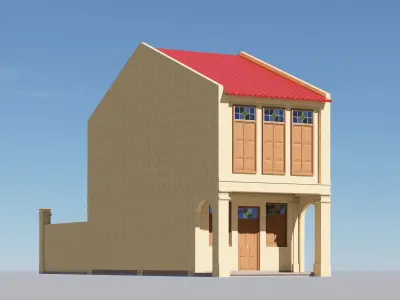 Malaysia Shophouse 1910 3D model