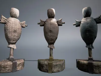 UE4 - Training Dummies Asset Pack Low-poly 3D model