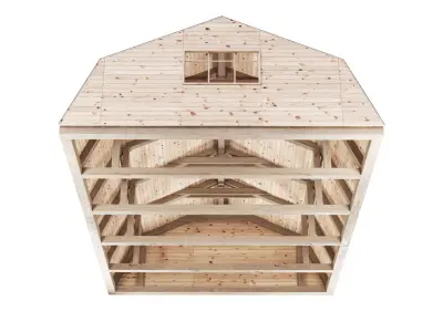 Wooden Ceiling V14  3D model