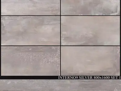 ABK Interno9 Silver 800x1600 Set 1 3D model