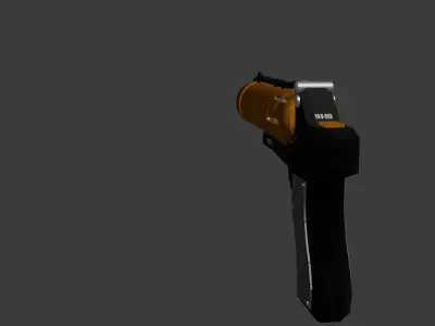 Sci-fi flare gun for games 3D model