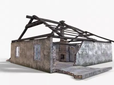 Old House 04 Low-poly 3D model