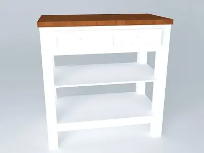 Light table with two drawers Free 3D model