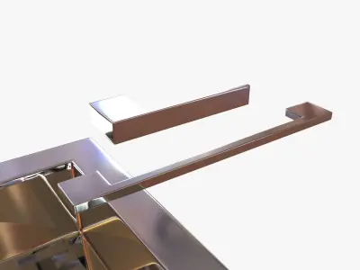 kwc Single-lever mixer and door handle and cabinet pull  3D model