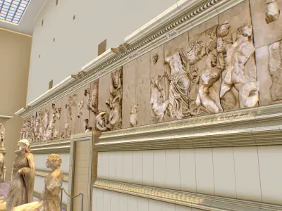 Pergamon Museum Altar Ishtar Gate Mshatta Facade 3d models Low-poly 3D model