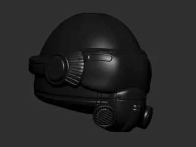 helmet high poly sculpt 3d printable 3D model 3D model 3