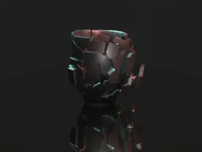 Broken Cup 3D model