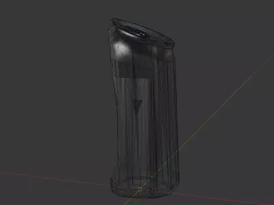 Realistic Crushed Soda Can - Unity Prefabs Included Low-poly 3D model