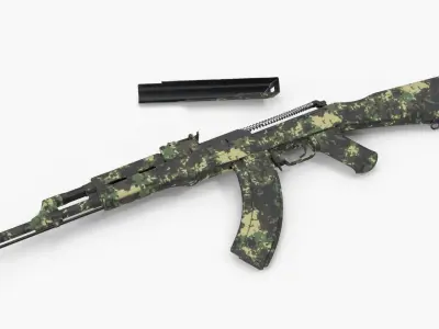  AK 47 Assembled Camouflage 