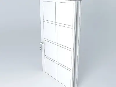 White doors Free 3D model