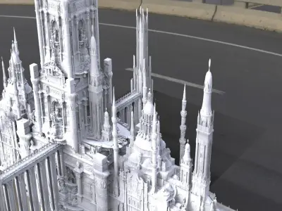 Angelic City of Light Architecture Palace complex 3D model