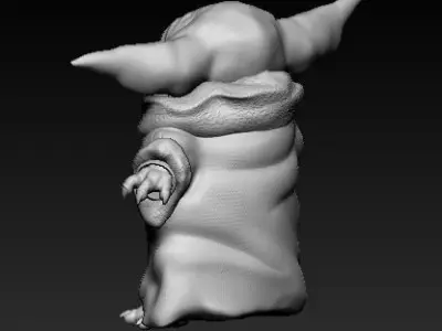 Baby Yoda 3D Model 3D print model
