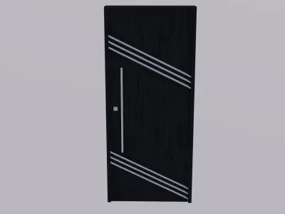 Exterior Door V4 100x230 Low-poly 3D model