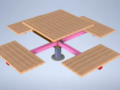 Street Furniture Group 3D model