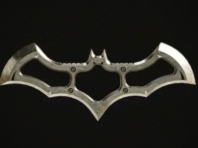 Batman Batarang PBR Low-poly 3D model