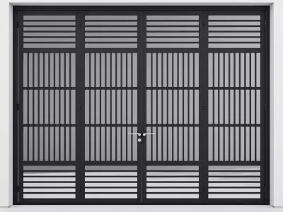 Aluminium door 53 3D model