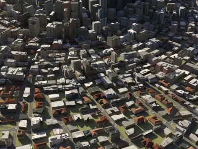 City 40 Low-poly 3D model