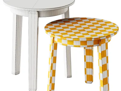 WOLFGANG Round Coffee Table by Fornasarig 3D model