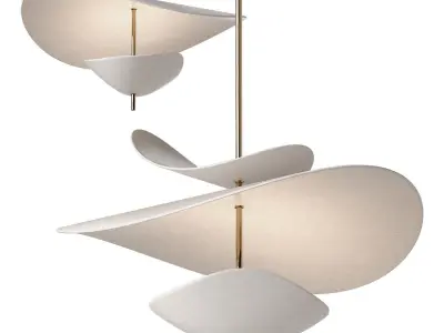 Antigone pendant chandelier by Elsa Foulon 3D model