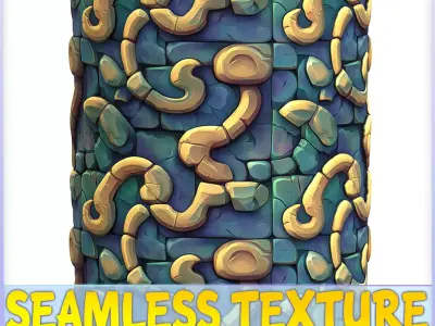 Stylized Wall Seamless Texture Texture 133