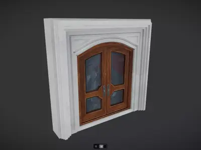 Hinged Doubledoor 01 3D model