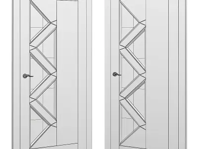 Interior Doors 3d model Low-poly 3D model
