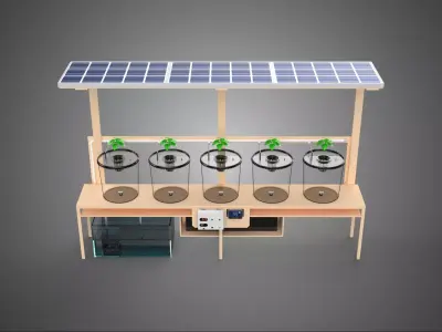 SMART PRECISION AGRICULTURE URBAN SOILLESS CULTIVATION FARMING 3D model